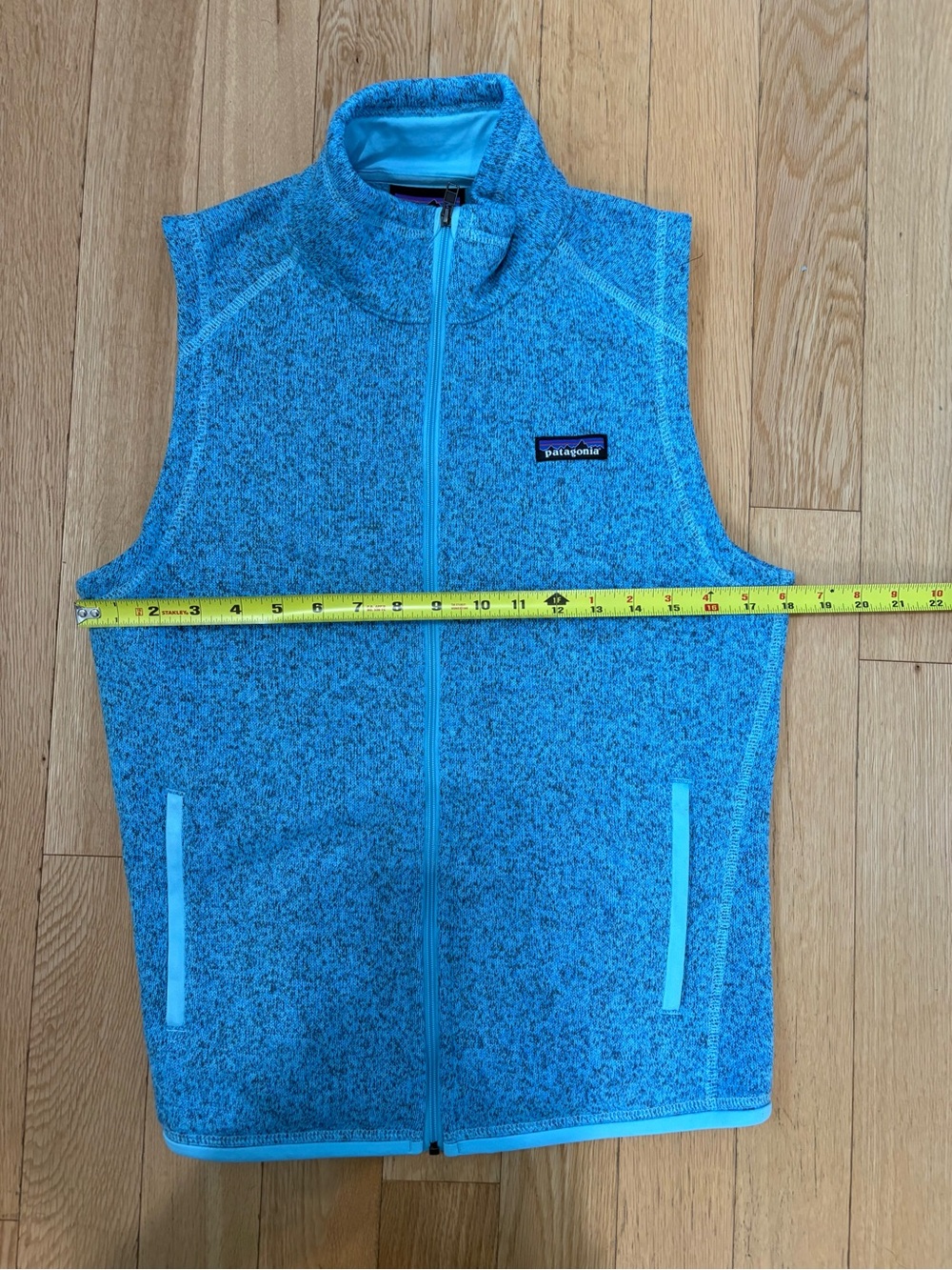 Patagonia Better Sweater Fleece Vest M Turquoise Blue Knit Gorpcore Layering - Picture 8 of 11